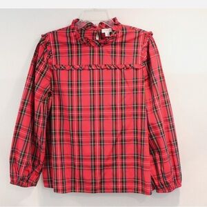 Crew Cuts Tartan Girls Holiday Blouse